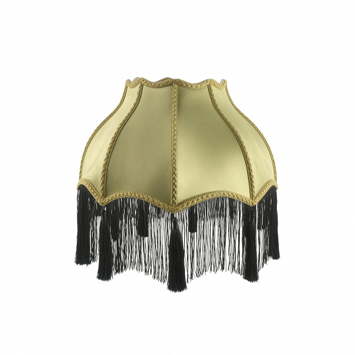 Lamp Shade with Fringe Trim Soft Light Cover Warm for Bedroom