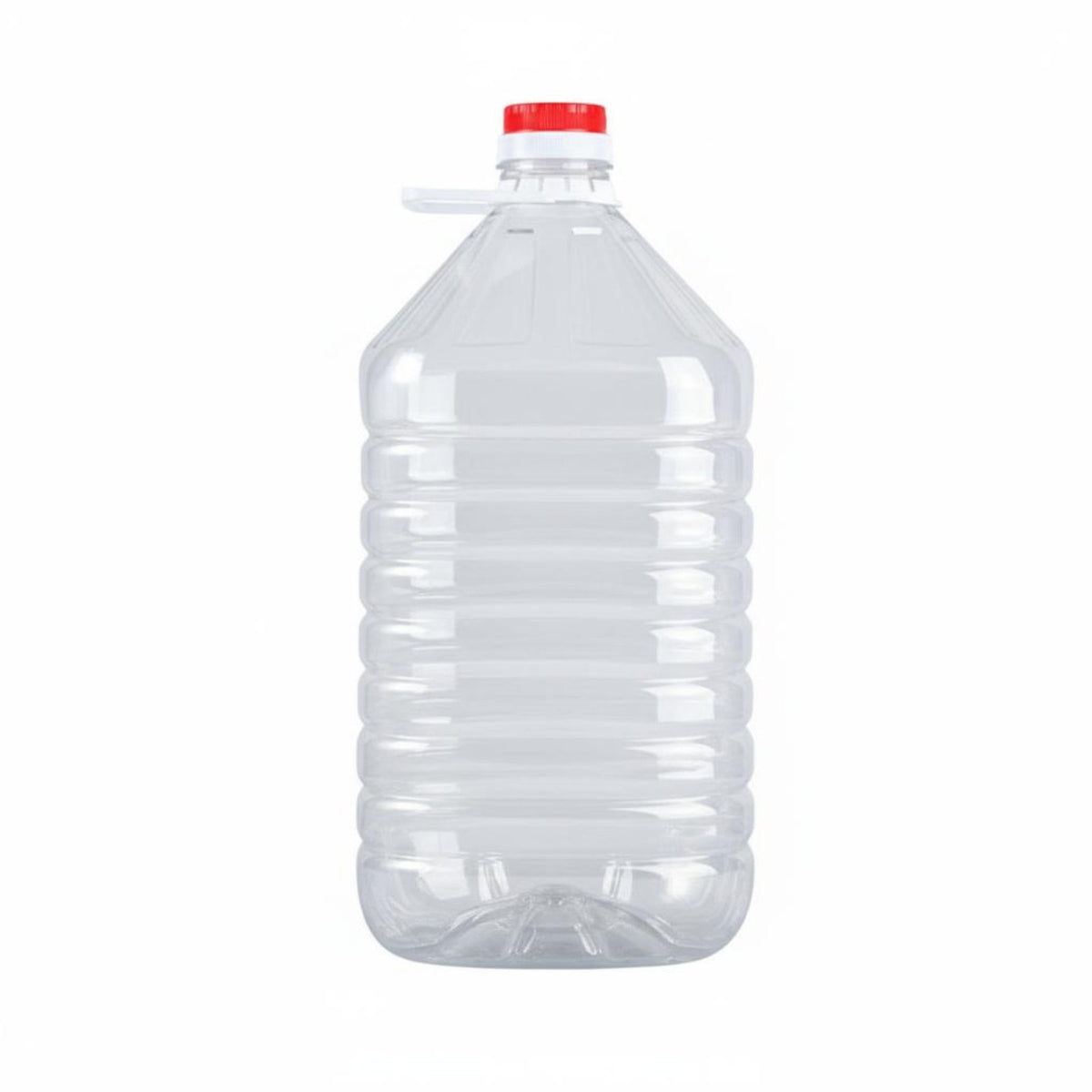 PET Plastic Barrel with Handle High Clarity Transparent Oil Container
