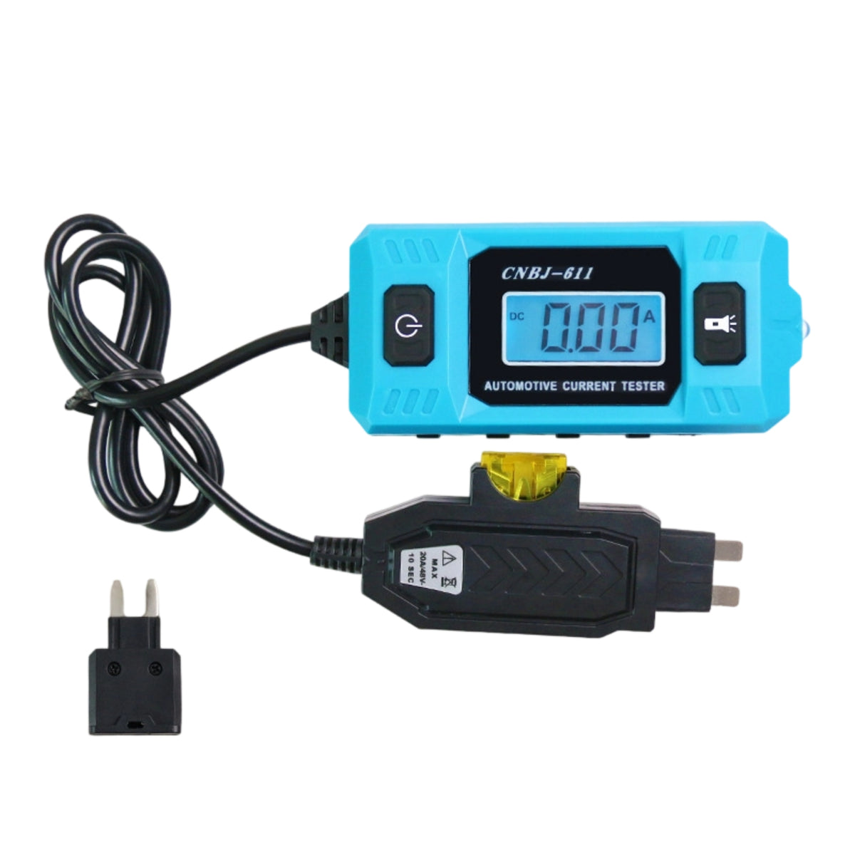 19.99A Automotive Current Tester Accurate Fuse Current Tester Compact High-Accuracy for Mechanics