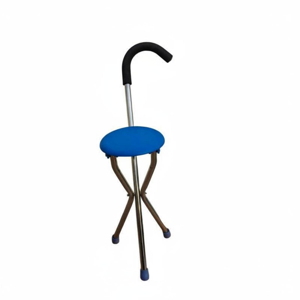 Anti-Slip Walking Cane with Seat Sturdy Construction Portable Cane Stool Heavy Duty Walking Stick Chair Comfortable Grip for Seniors, Elderly, Travel, Outdoor