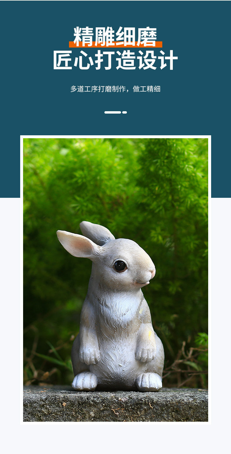 Squirrel Hedgehog Rabbit Outdoor Garden Decoration Resin Craft