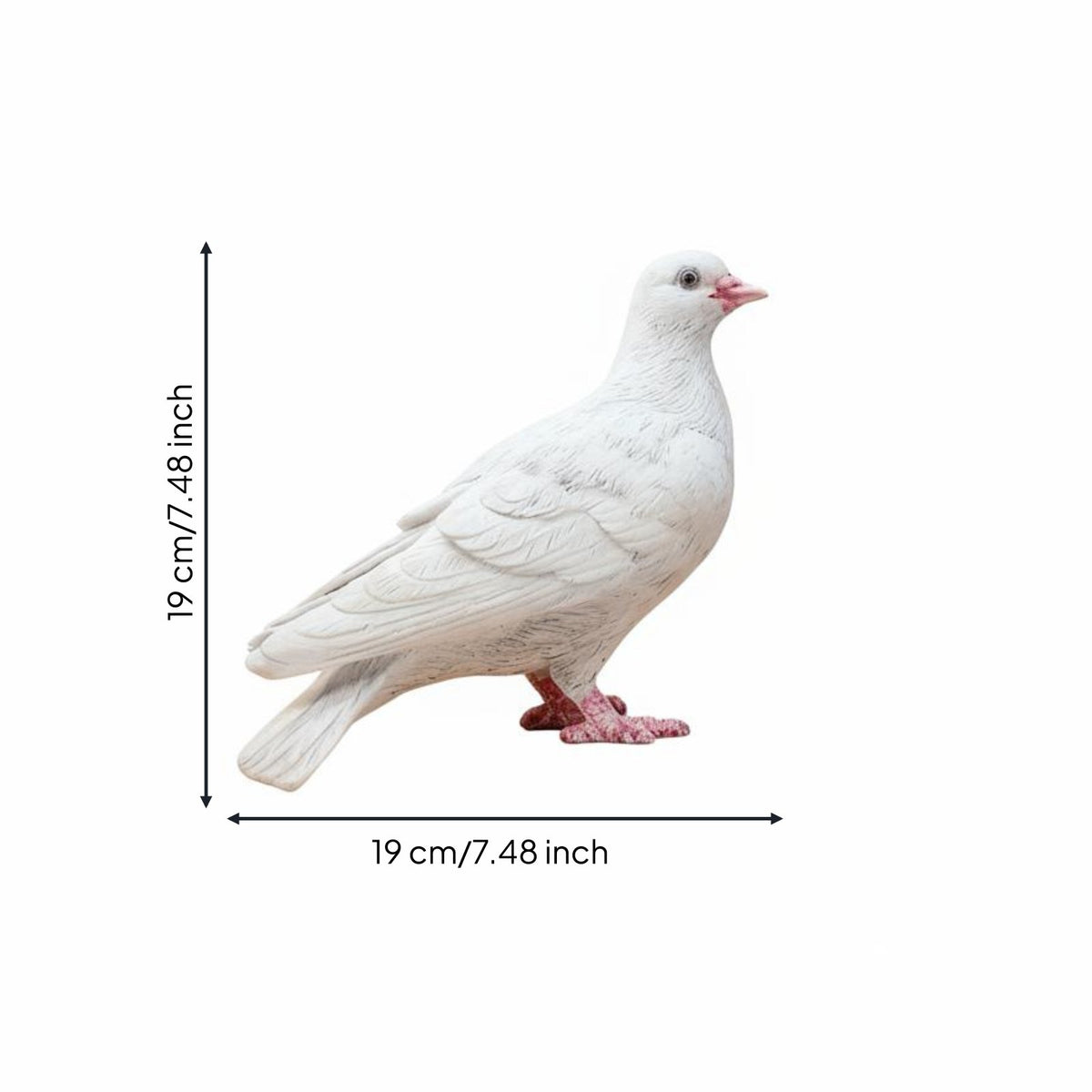 2 Pieces Statue Cute Pigeon Figurine Miniature for Wedding