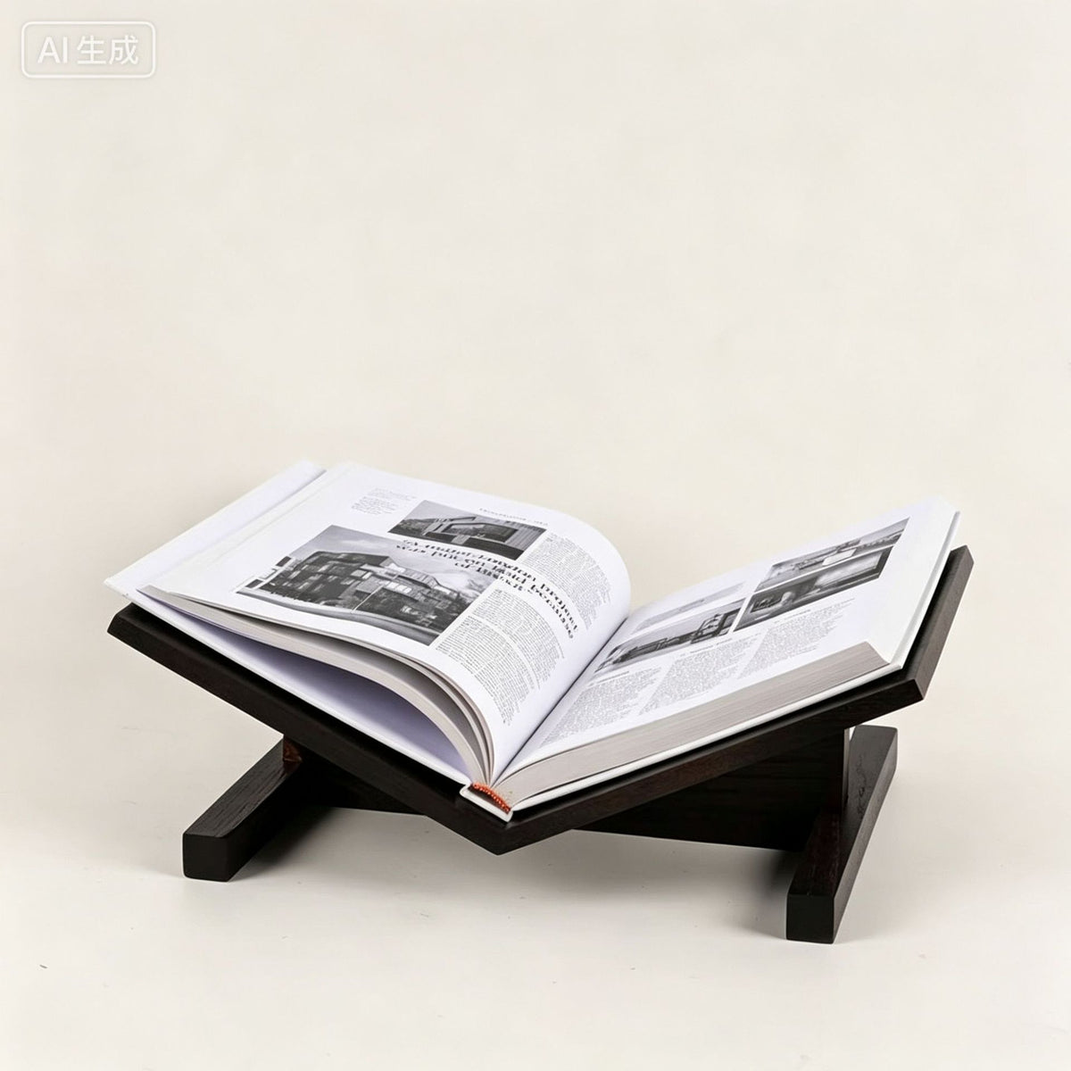 Modern Minimalist Wooden Bookshelf for Study, Magazine Rack, Desktop Support Bookend, Decorative Item for Model Rooms, Simple Display