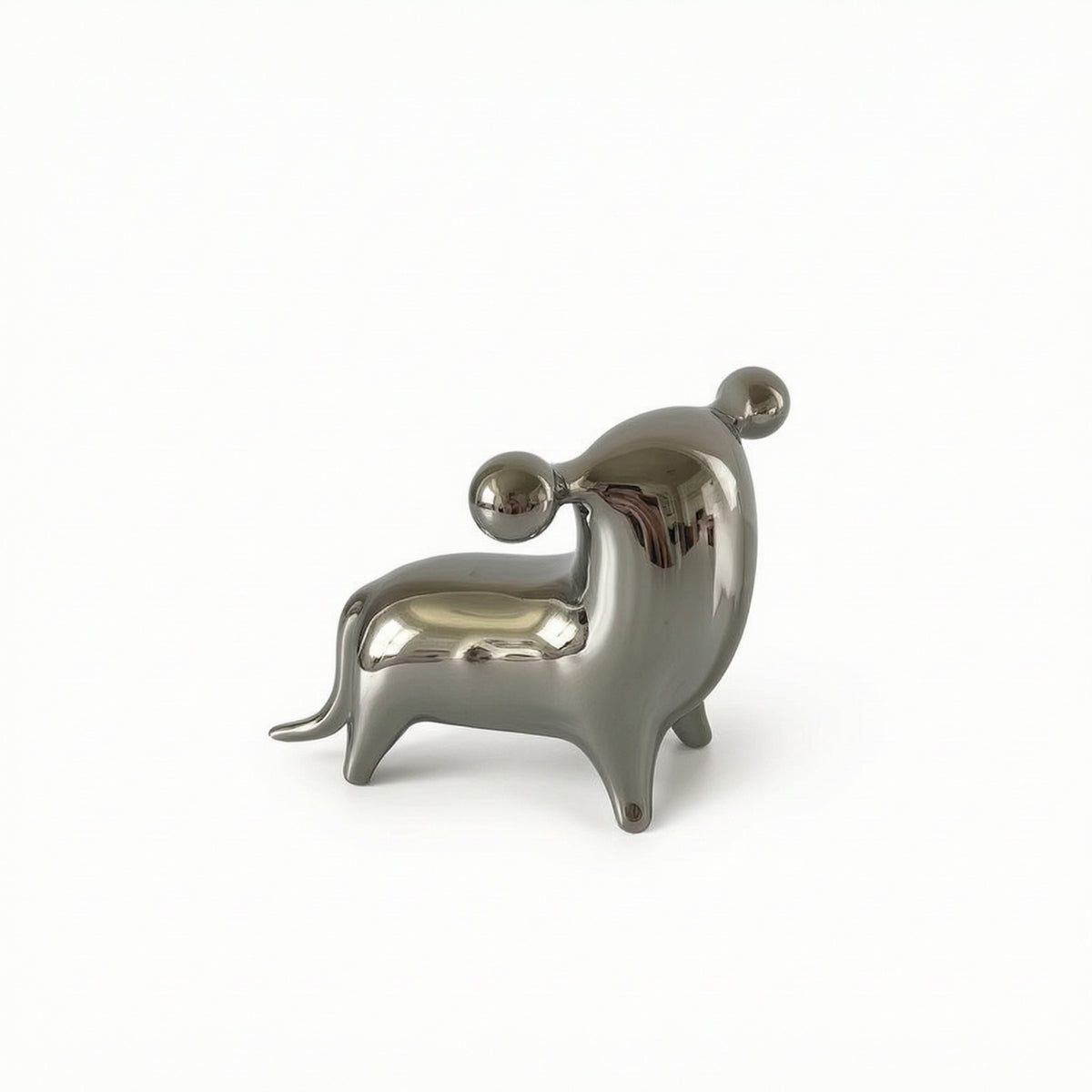 Ceramic Animal Figurine Handmade Animal Ornament Minimalist for Office Desk