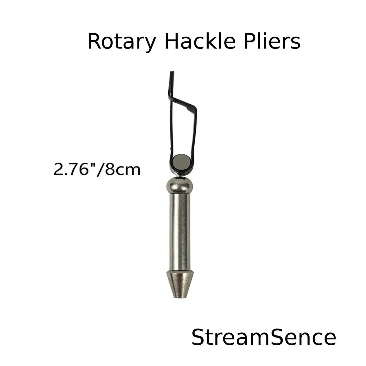 溪感新款旋转式羽毛钳夹子飞蝇钩绑制工具RotaryHacklePliers绑钩