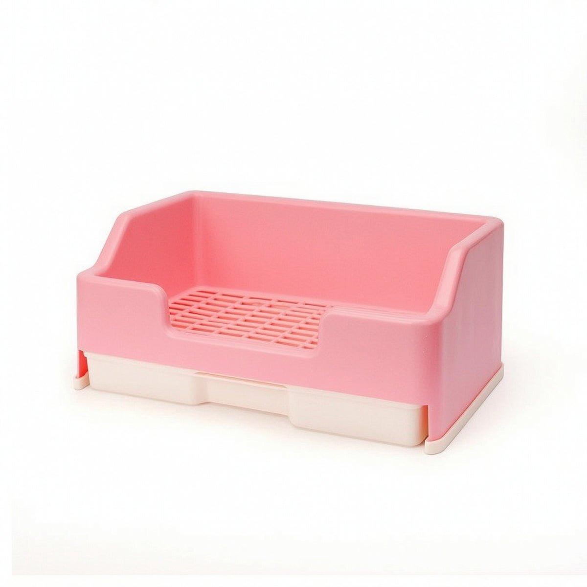 Rabbit Litter Box with Drawer Openopen-Top Tray Low-Entry for Cages, Hutches