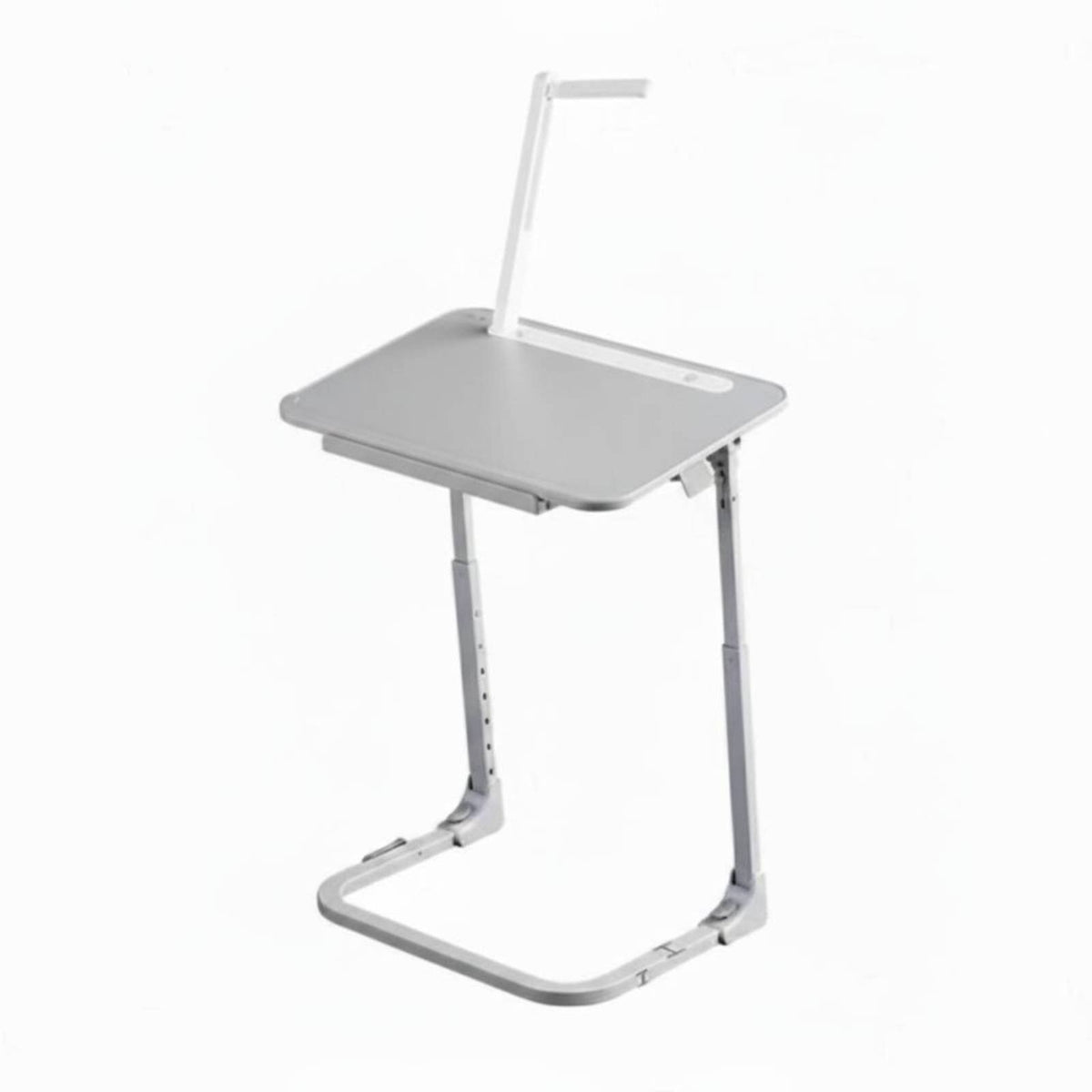 Wheeled C-Table Height-Adjustable Rolling Desk Portable for Bedroom, Seniors