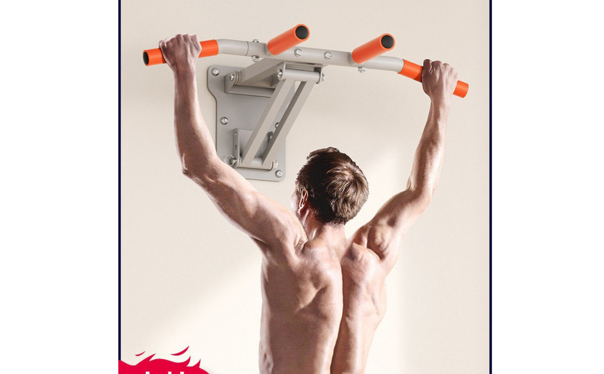 Wall-Mounted Pull-up Bar Compact Pull-up Bar with Adjustable Support Padded Training Equipment for Athletes, Apartment