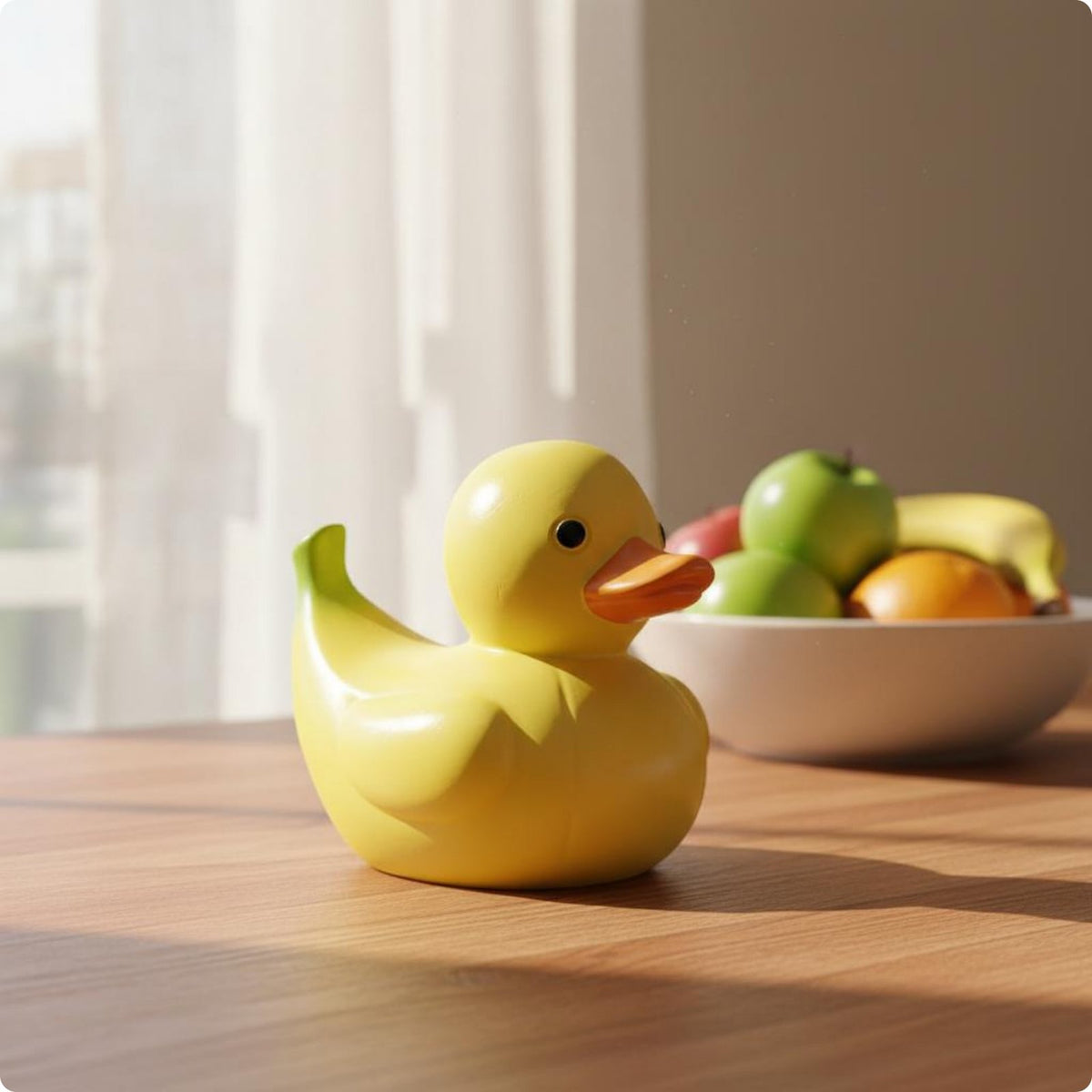 6 Pieces Fruit Duck Figurine Colorful Fruit Duck Statue for Desk
