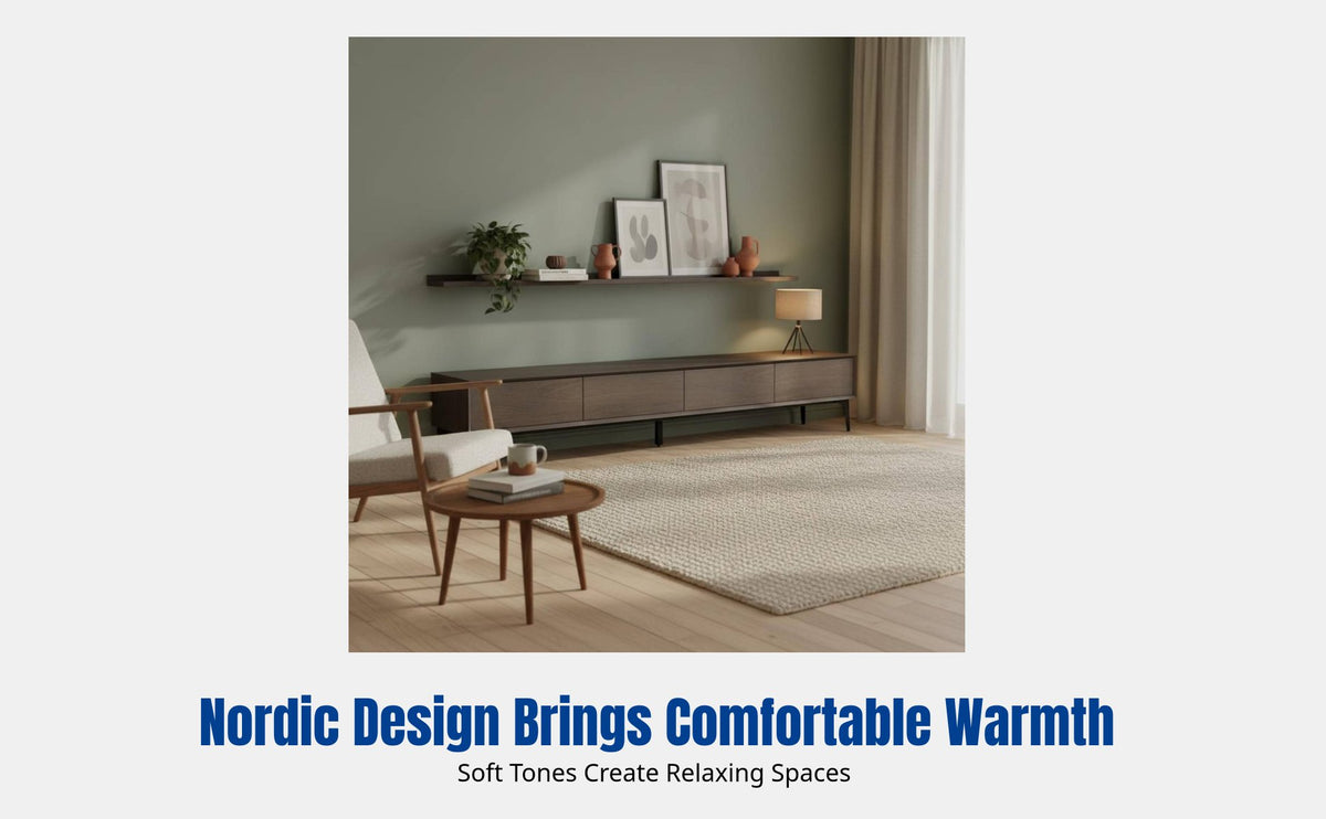 Modern Minimalist TV Stand & Coffee Table Set, Nordic Furniture, Multi-Functional Storage, For Small Spaces