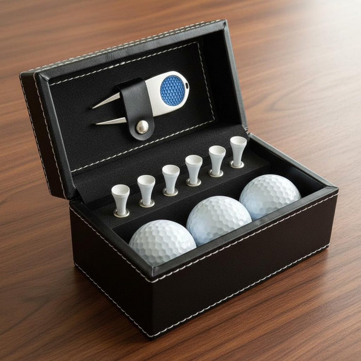 Golf Ball Gift Case Premium Look Golf Gift Box Set Organized Storage