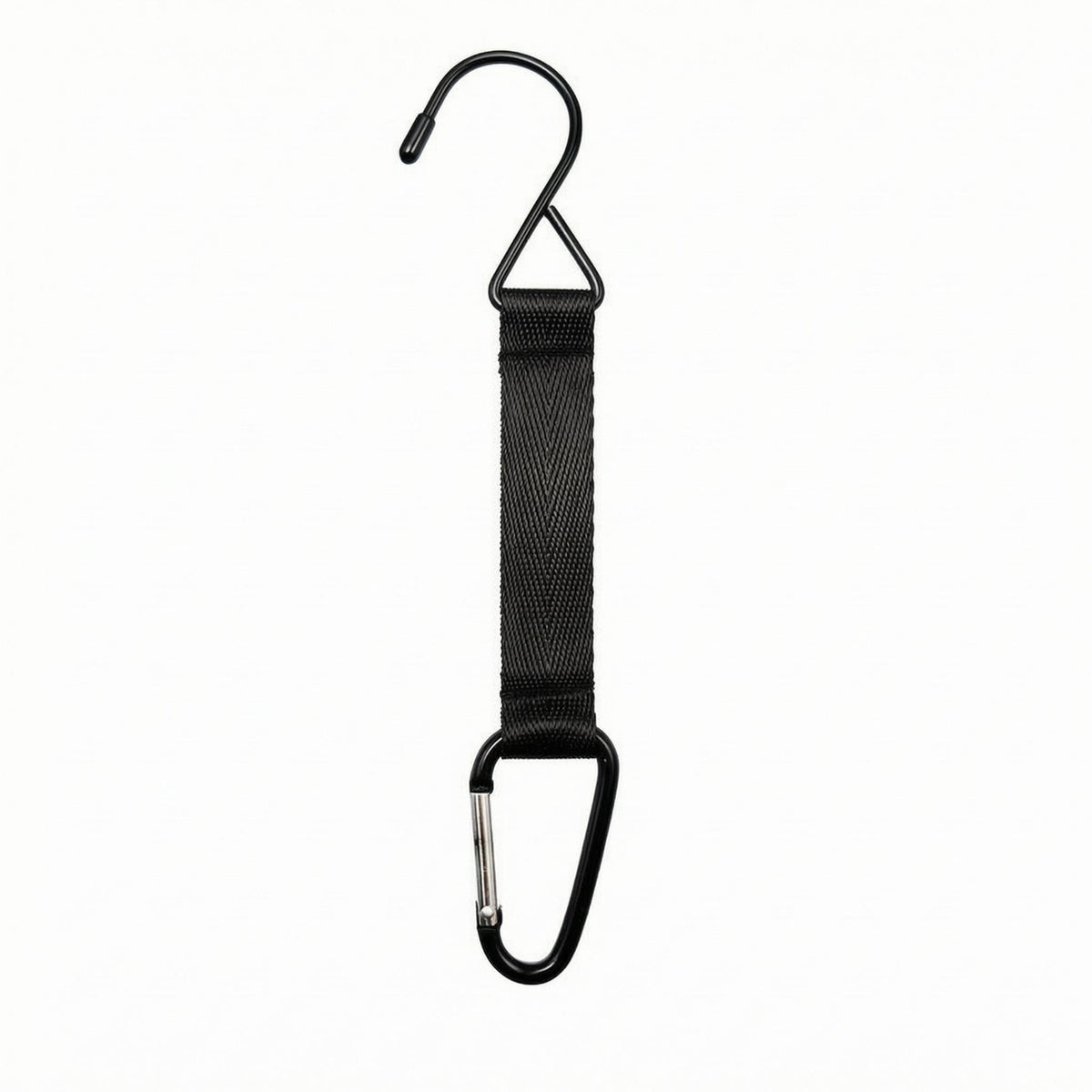 Metal Hardware Backpack Hanging Hook Iron Carabiner Bag Hook Black Carabiner Gear Clip Lightweight
