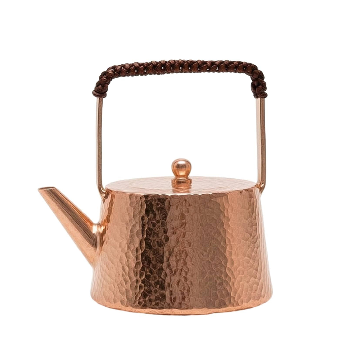 Tea Kettle with Spout Artisanal Cookware Elegant for Tabletop Brewing