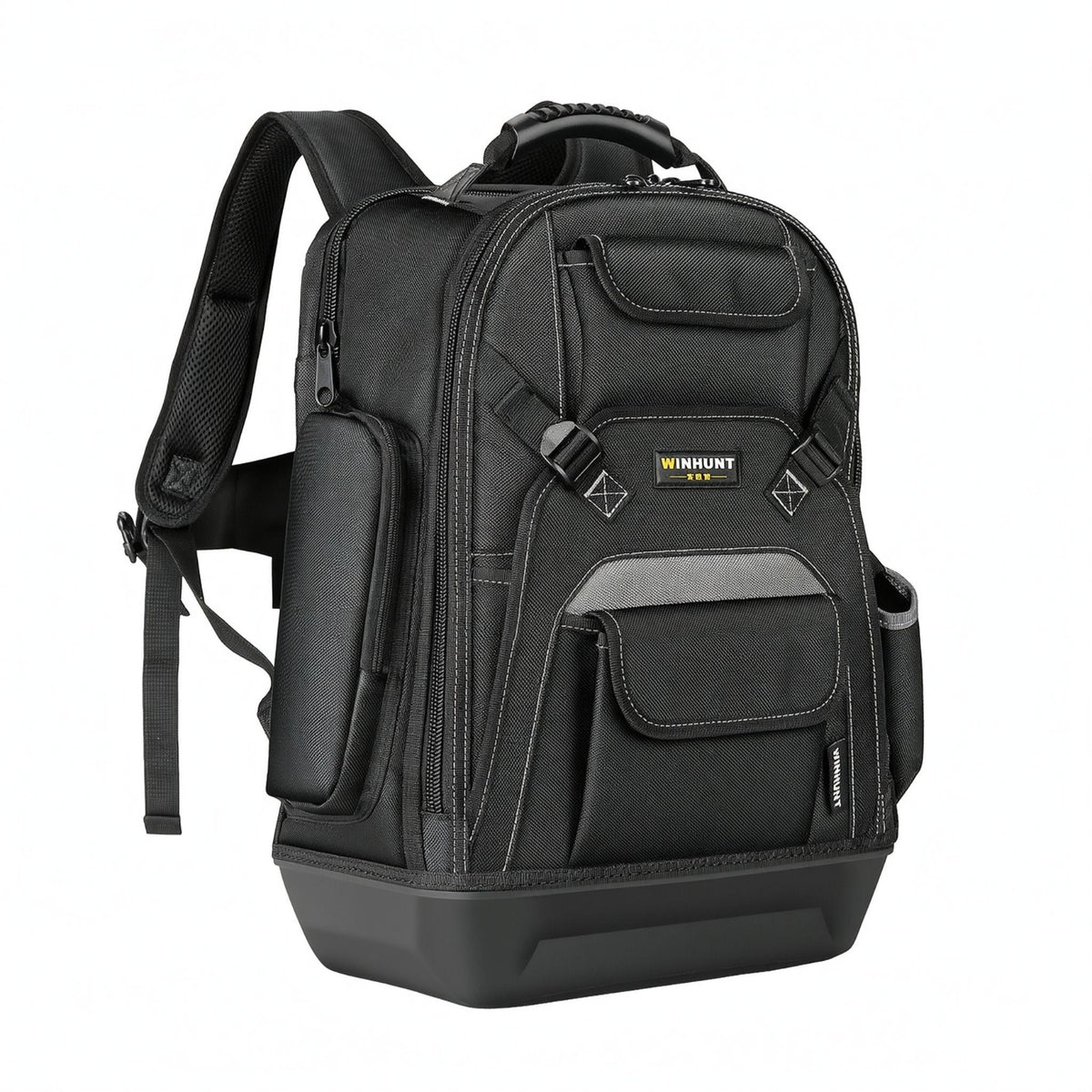 Tool Backpack Padded Shoulder Straps Jobsite Gear Top Carry Handle
