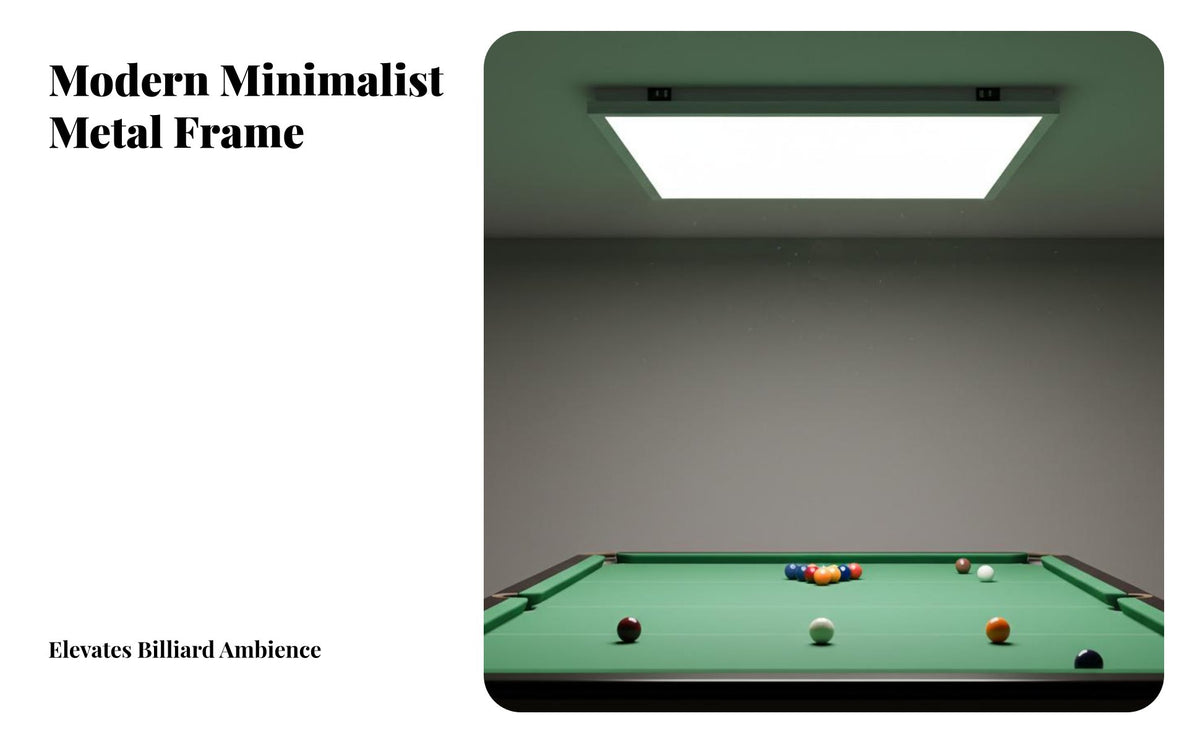 Anti-Glare Billiard Table Light Panel High Brightness Snooker Table Light Panel Easy to Install Game Room Fixture Slim Design for Bar Owners, Professional Players, Homeowners, Sports Club, Basement, Restaurant