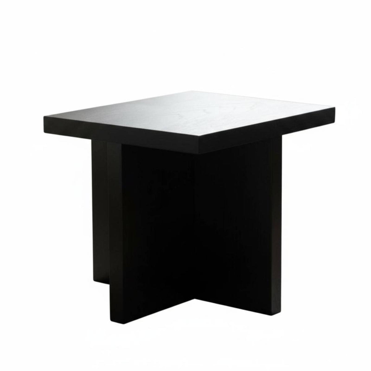 Square Mortise and Tenon Table Wabi-Sabi Design Sofa-Side Table Minimalist Design Sturdy Construction for Balcony, Bedroom