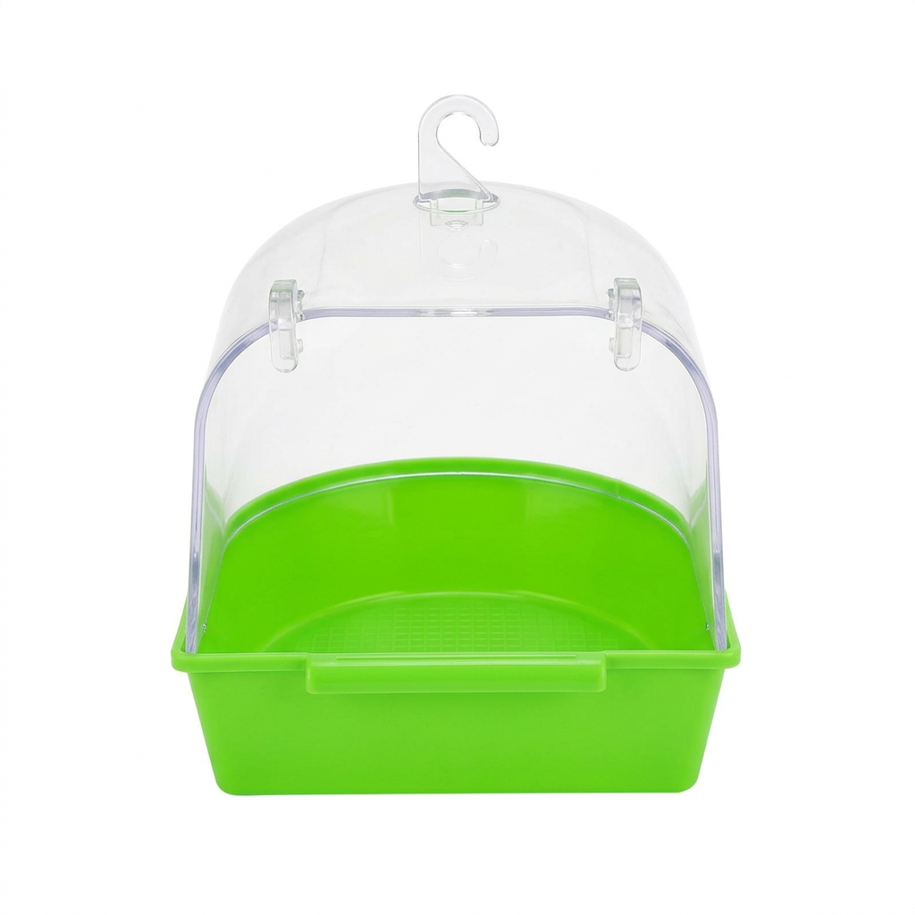 Bird Bath Cage Hanging Bird Bathtub, Parrot Mynah Thrush Bath Tub, Pet Bird Tub for Cage Hanging Bird, Canary Budgies Bath Ca