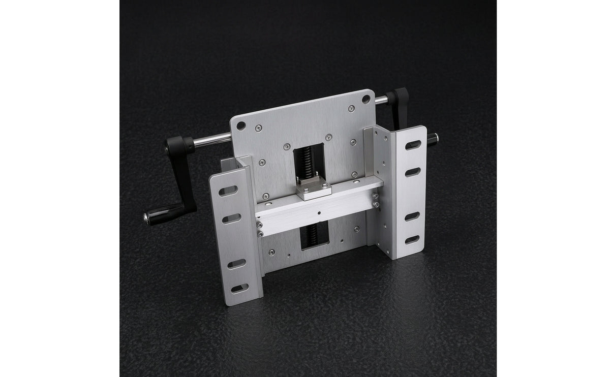 Transom Lift Plate with Hand Crank Screw-on Outboards Motor Bracket with Setback Sturdy Hardware for Boaters