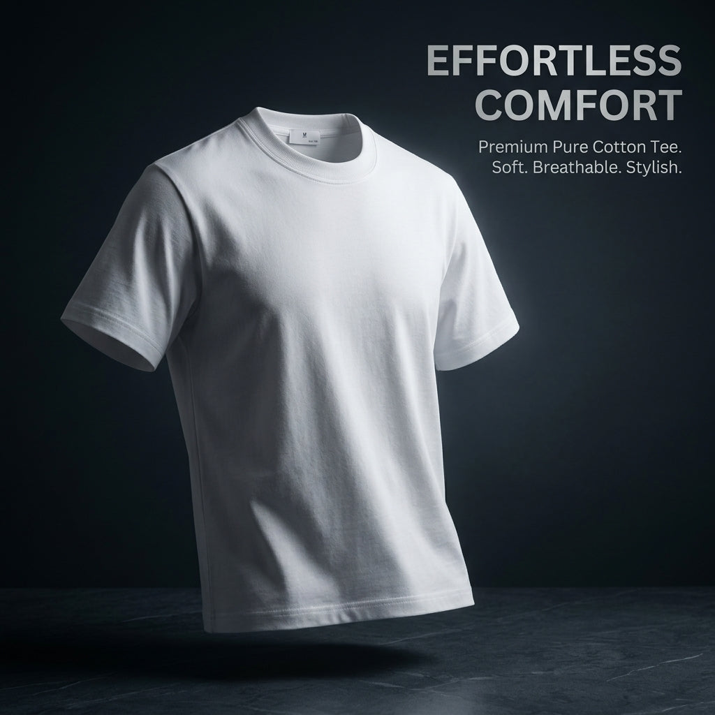 Men T Shirts Short Sleeve Crew Neck, Lightweight Casual Wear for Summer, Regular Fit Tee for Young Adults Premium