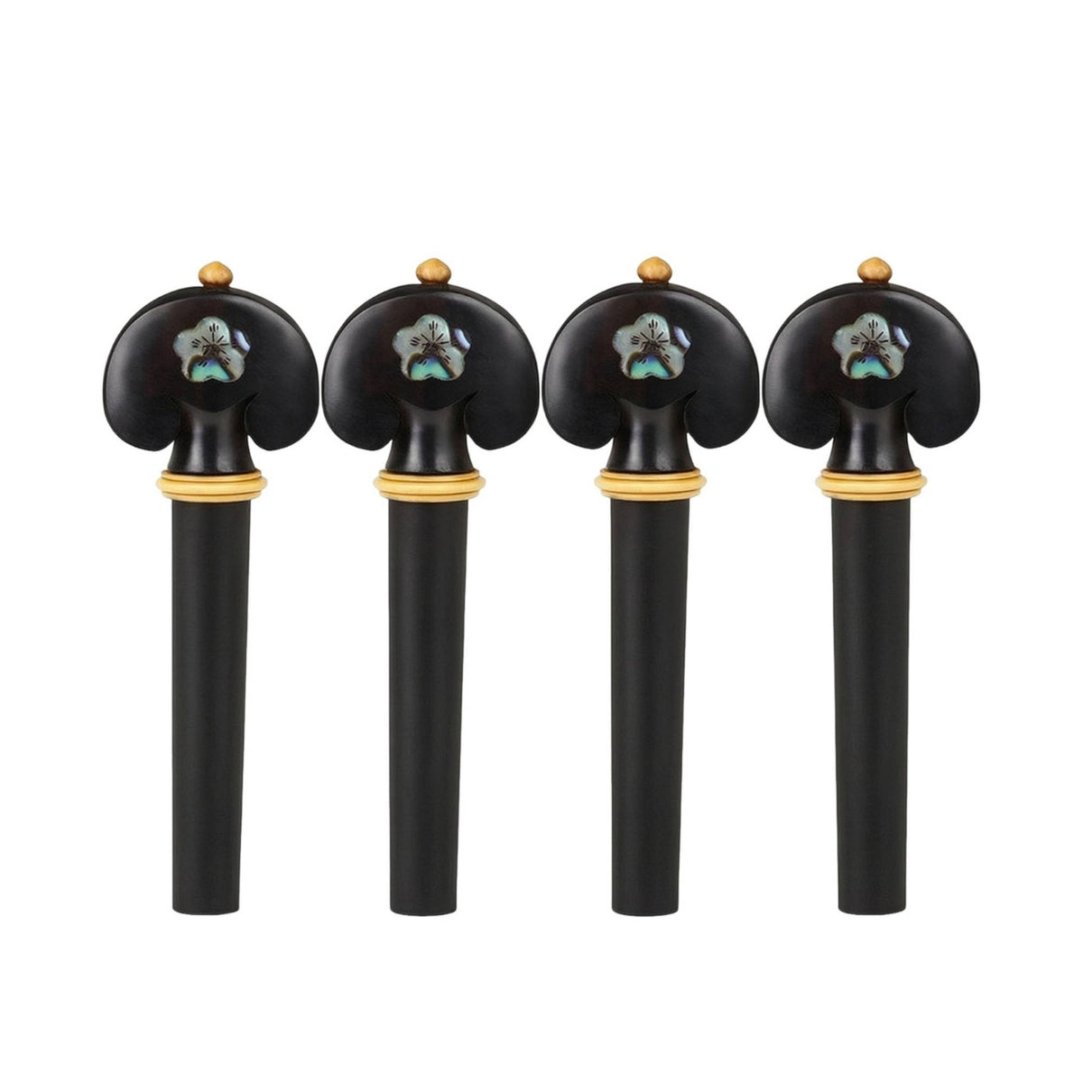 4 Pieces Violin Tuning Pegs with Lustrous Oceanic Inlay Fit Violin Pegs with Pearlescent Inlay Stable Instrument Parts for Luthiers