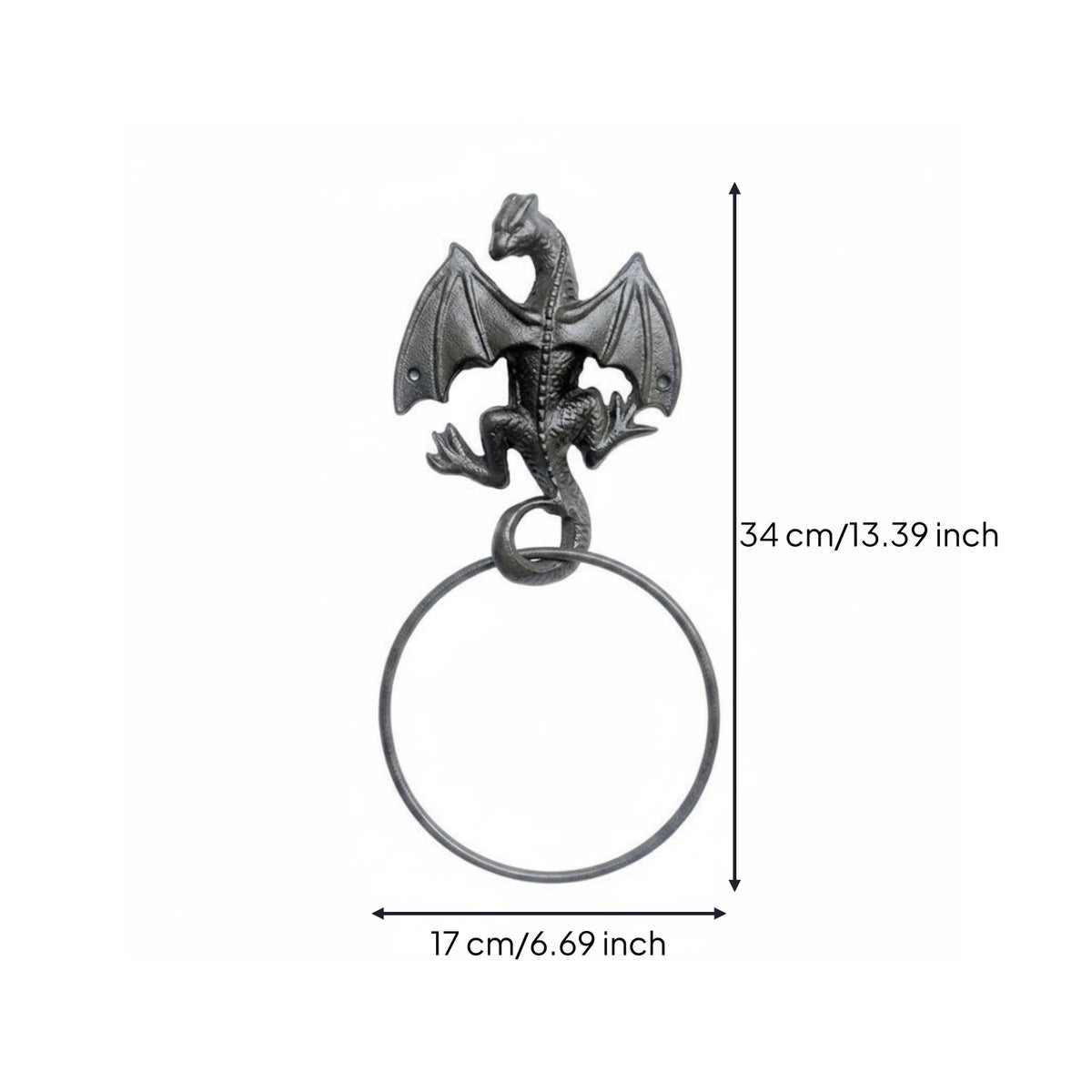 Vintage Dragon Paper Towel Rack Multifunctional for Restaurant, Fantasy Lovers