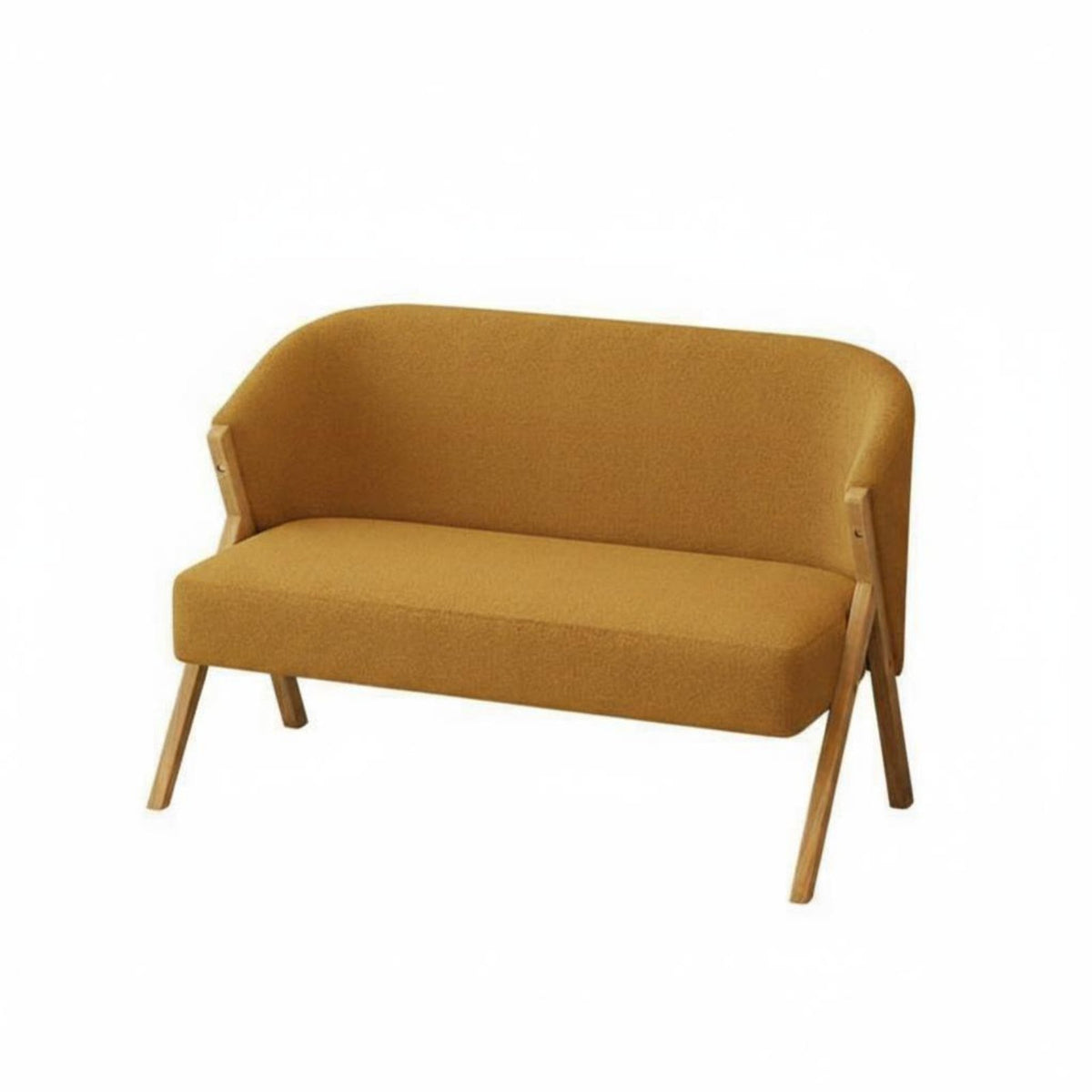 3 Pieces Two Armchairs and a Side Table Nordic Design Conversation Set Space-Saving Thick Cushions for Apartment Dwellers
