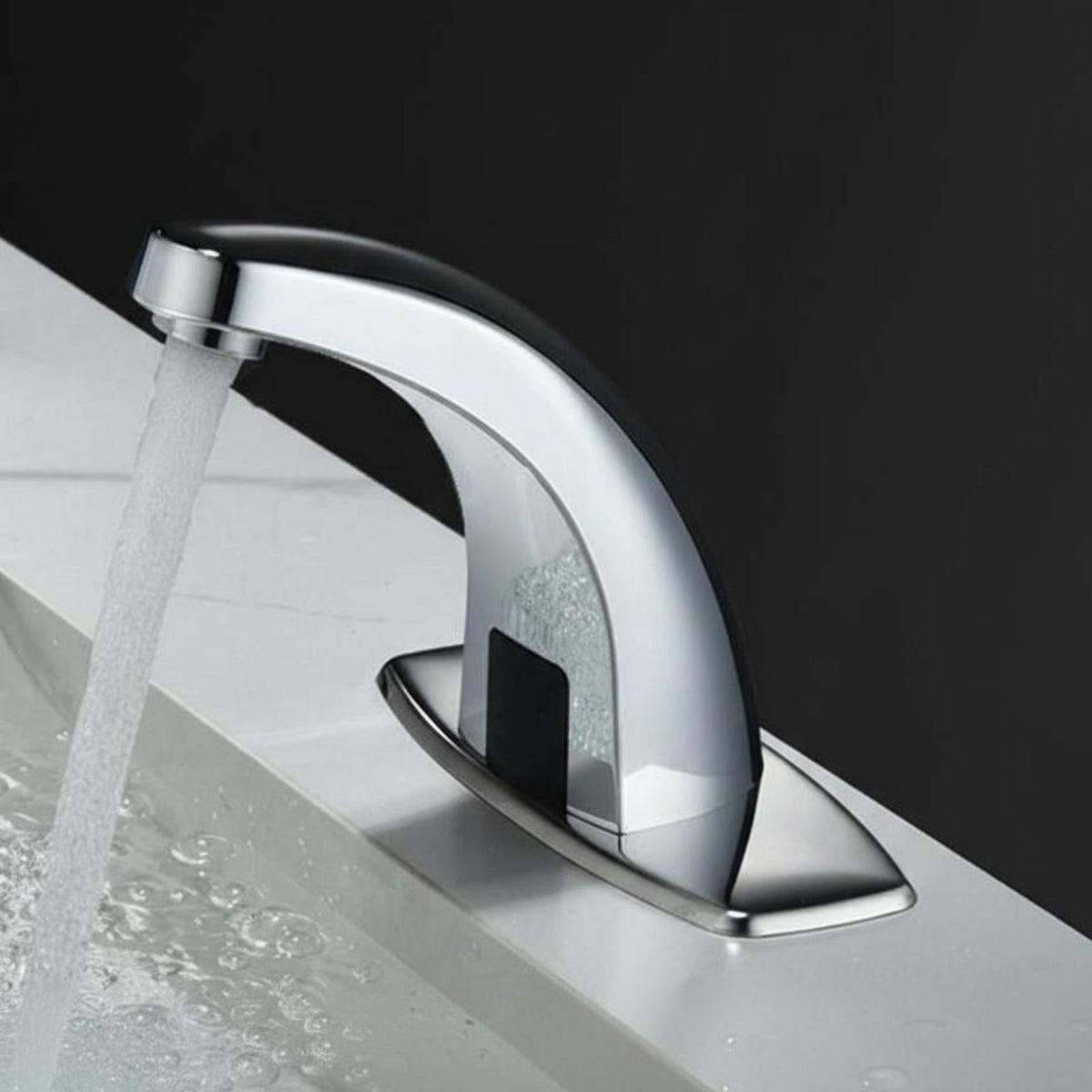 Infrared brass faucet, hot/cold use