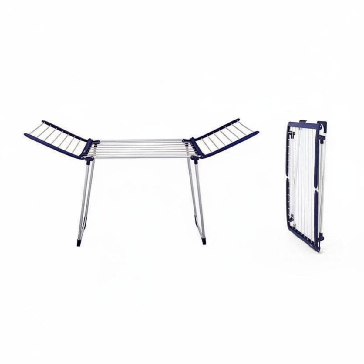 foldable Multimulti-tier Garment Rack Foldable Design Clothes Airer upright framework Space-Saving for Indoors, Bedroom, Camping