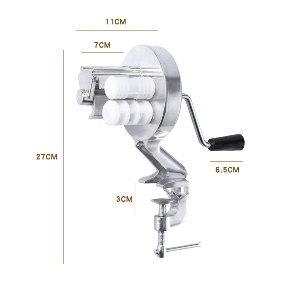 Tabletop Pasta Press Table Clamp Mount Manual Pasta Press Aluminum Alloy Body