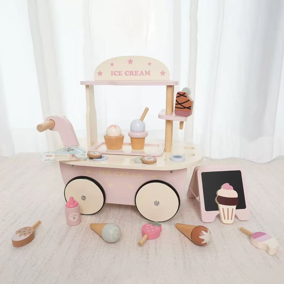 Pink Ice Cream Cart