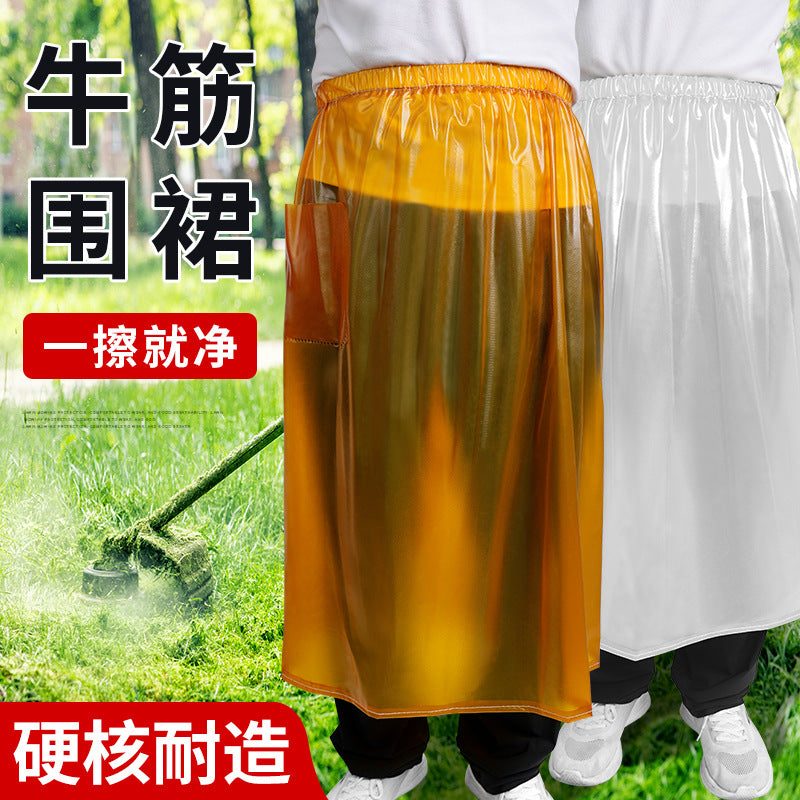 Half-Waist Waterproof PVC Apron for Kitchen Work