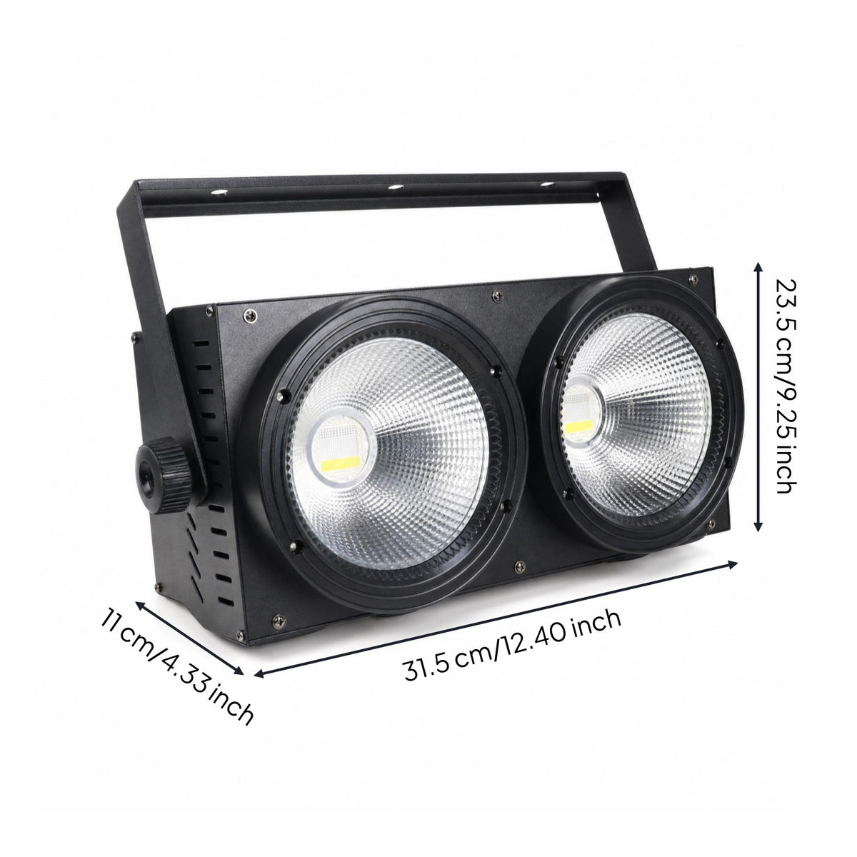 COB Stage Light High Cri Two-headHead Stage Light Lighting Bright Compact for Wedding DJs, Concerts, Clubs