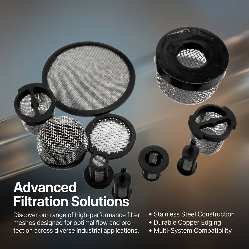 304 Stainless Filter Mesh Screen Cap, Oil Nozzle for Automotive Mechanics, Industrial Filtration System