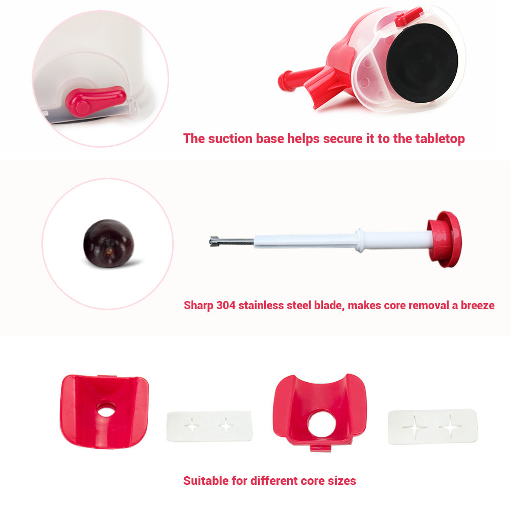 Manual Cherry Pitter with Container for Fruits