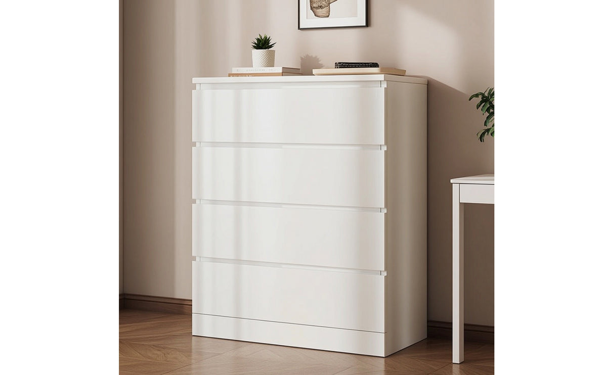 Chest of Drawers Flat-Fronted Drawer Chest Modern Storage Cabinet for Bedroom, Living Room