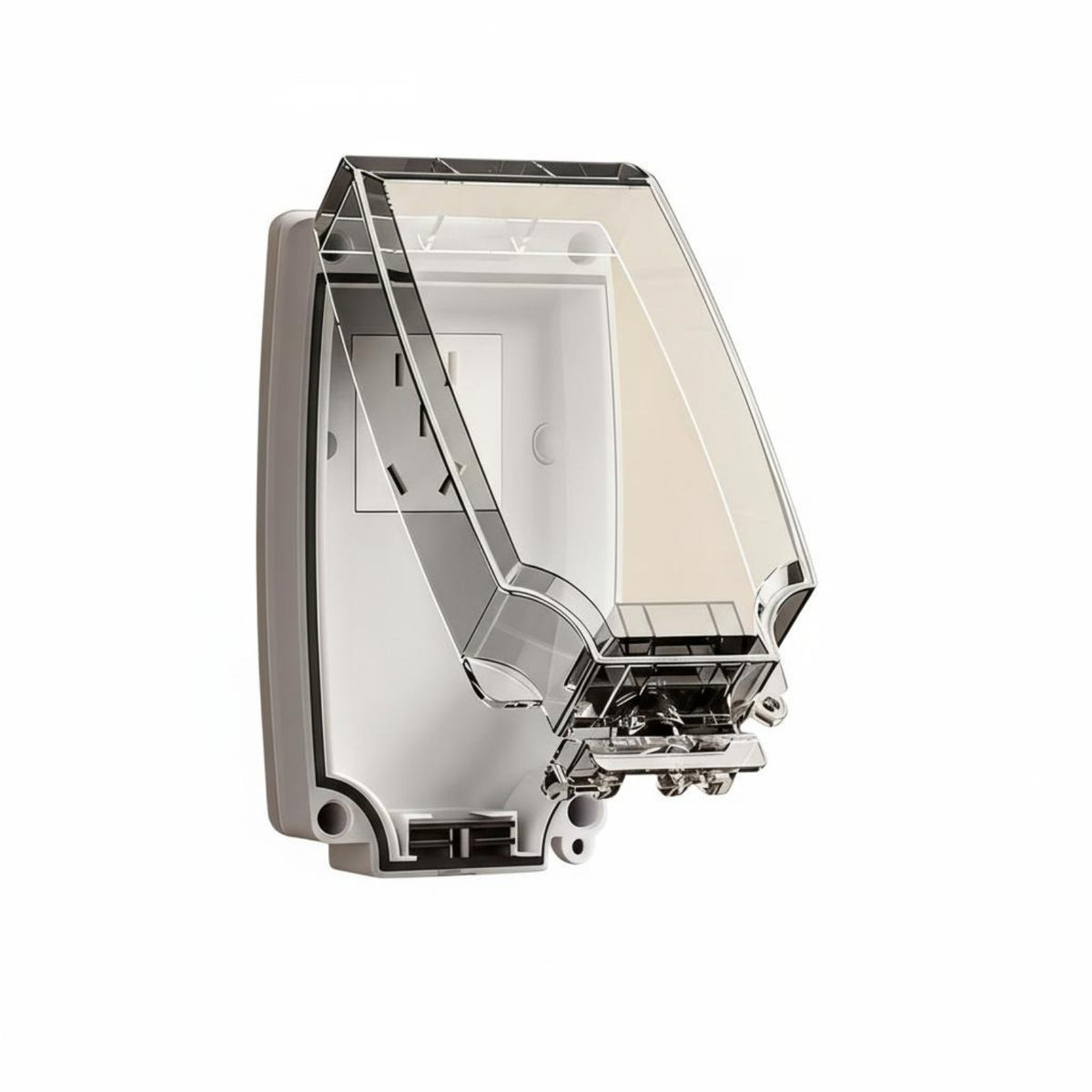 Dustproof Waterproof Outlet Box Easy Installation Waterproof Plug Cover Heavy Duty for Bathroom, Garden, Kitchen