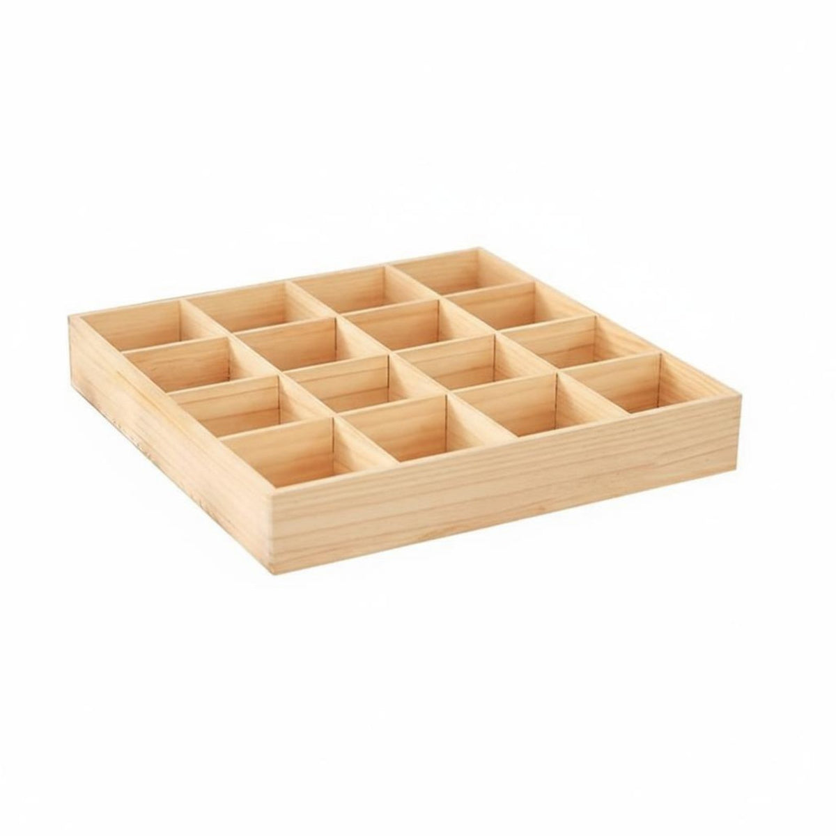 Keeps Items Separate Multicompartment Wooden Box Multifunctional Wooden Sorting Tray Natural Wood Look desktop Organizer Sturdy Construction for hot beverage lovers, Home Organizers, Desktop, Living Room, Kitchen, Bedroom