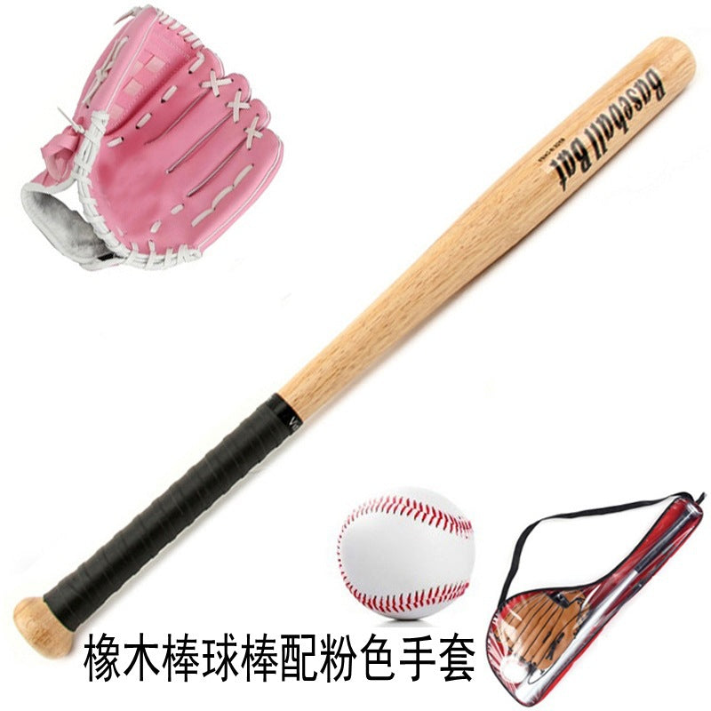 Pink / Oak Wood Bat