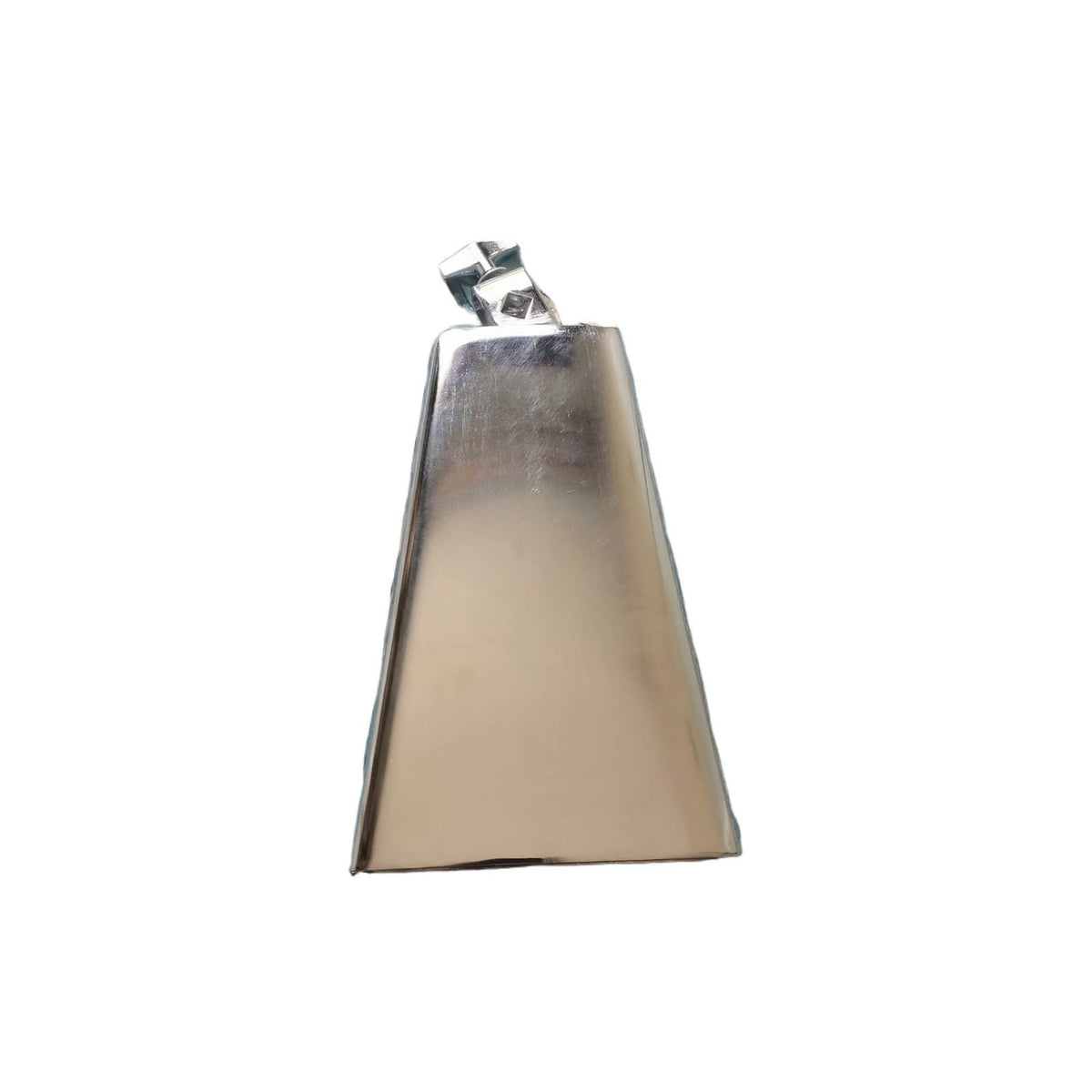 Metal Cowbell with Clamp Trapezoid Drum Cowbell Professional Percussion Accessory Long-Lasting for Live Performance, Studio