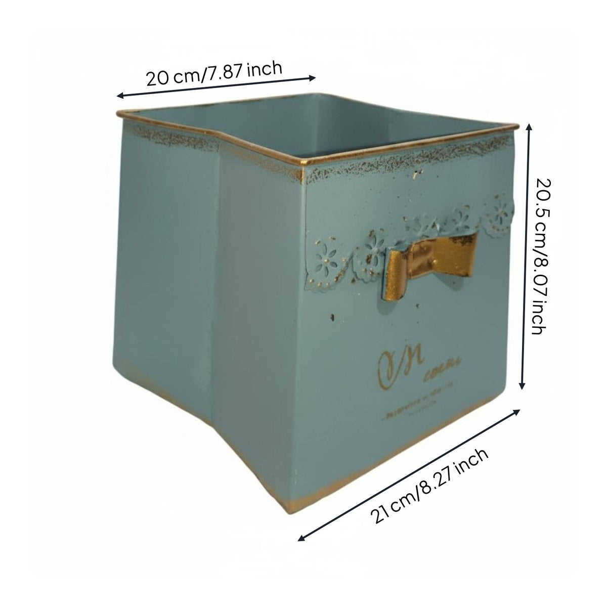 Lace Trim Planter Metal Iron Planter Box Lightweight for Balcony, Courtyard