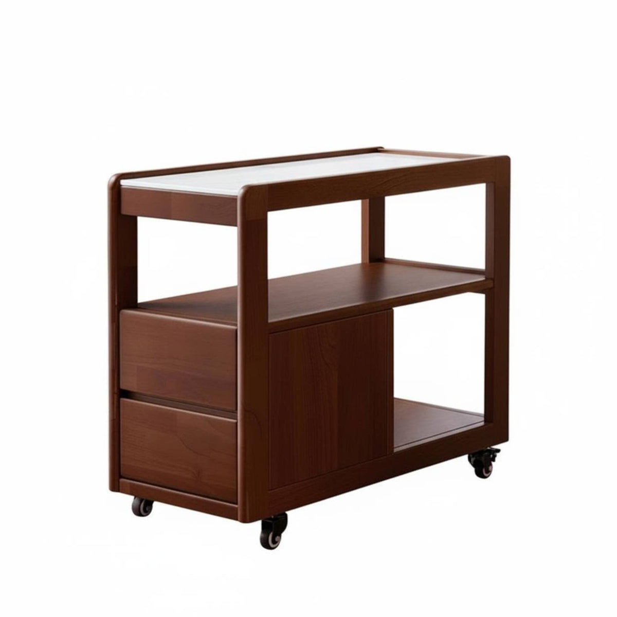 Rolling Utility Cart minimalist design Side Table Movable with casters for Living Room