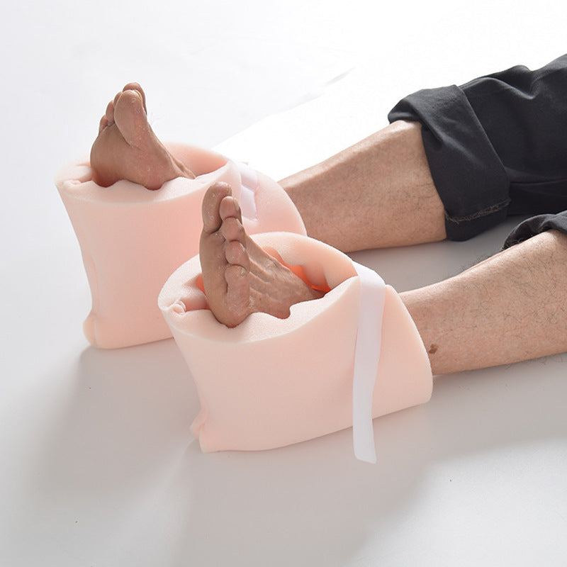 Pair of Heel Pads Foot Sleeves, Sponge with Velcro, for Feet