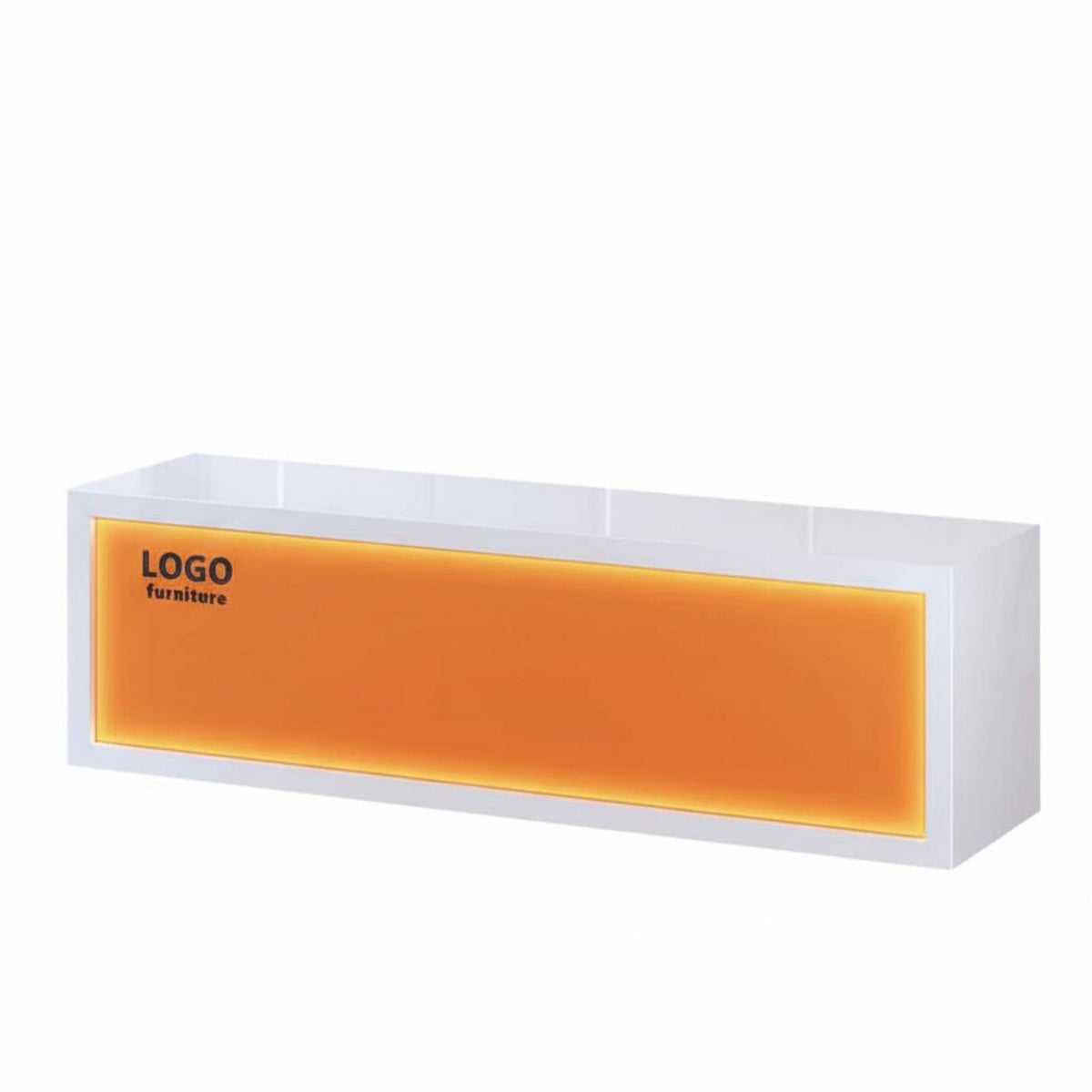 Modern Front Desk Reception Desk Sturdy Retail Checkout Counter Wear-resistant Particle Board Construction Suitable for Receptionists Business Owners Hotel Lobby