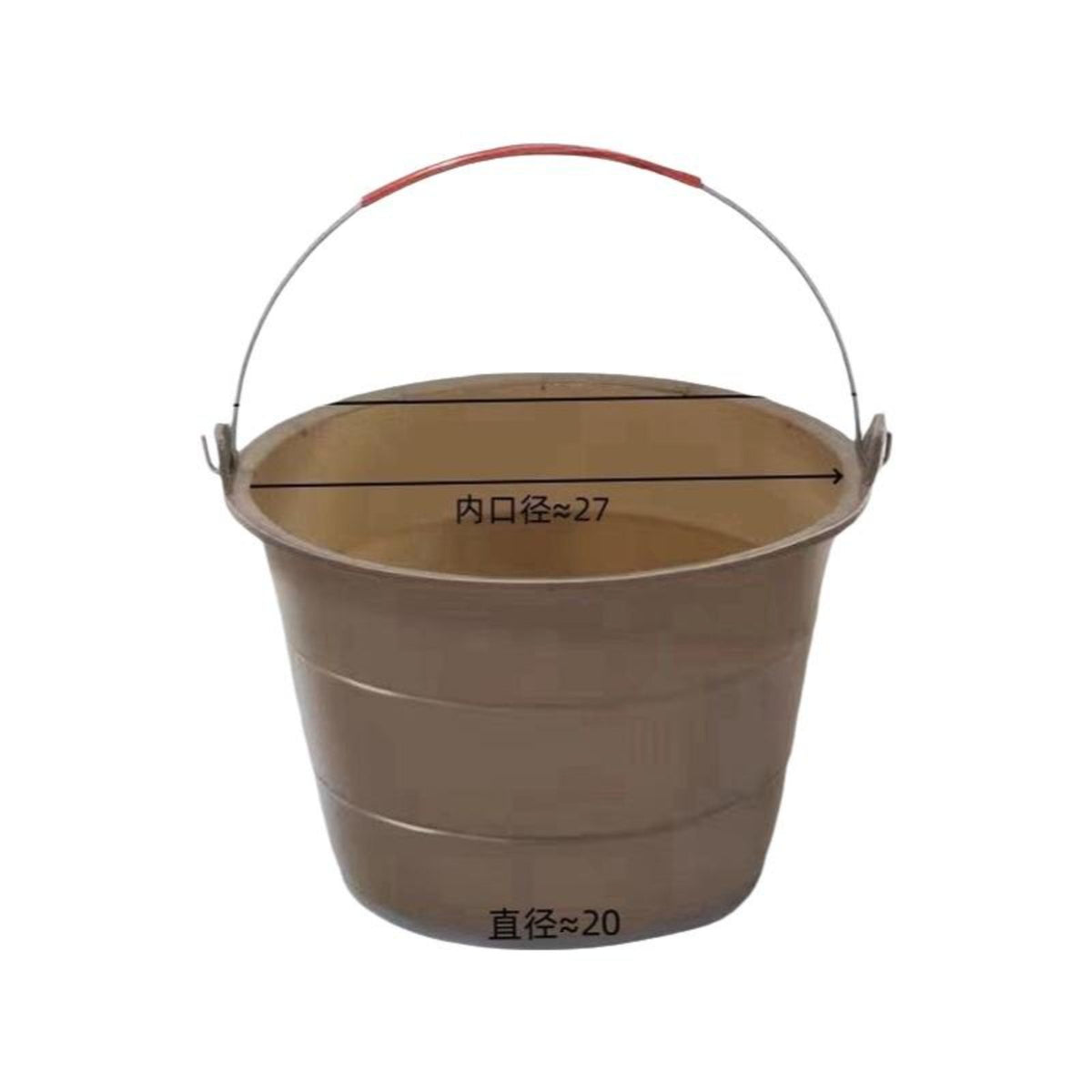 Durable plastic pail for storage