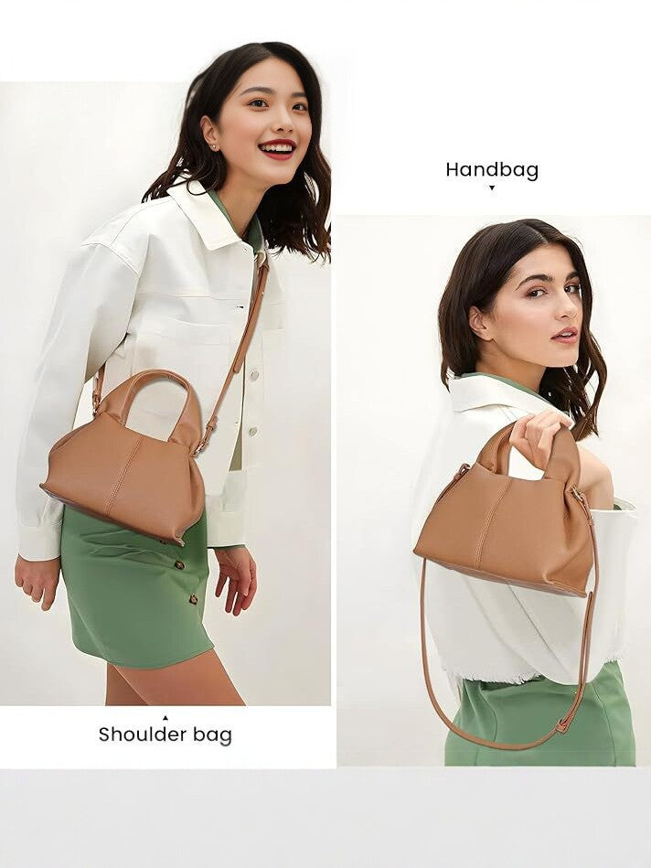 Mini Cloud Bag Dumpling Handbag Leather Shoulder Bag Retro Crossbody Bag
