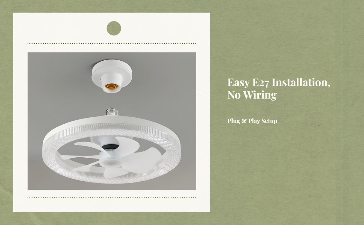 E27 flush mount ceiling fan, remote