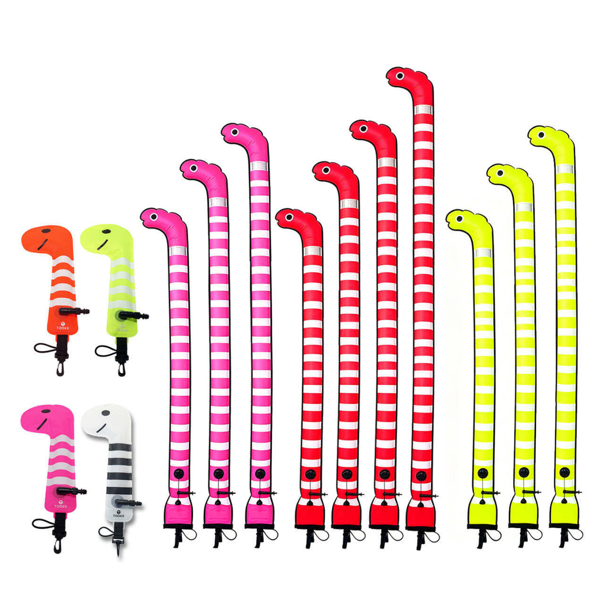 TOOKE Diving SMB Surface Marker Buoy with Animal Shape (Eel)