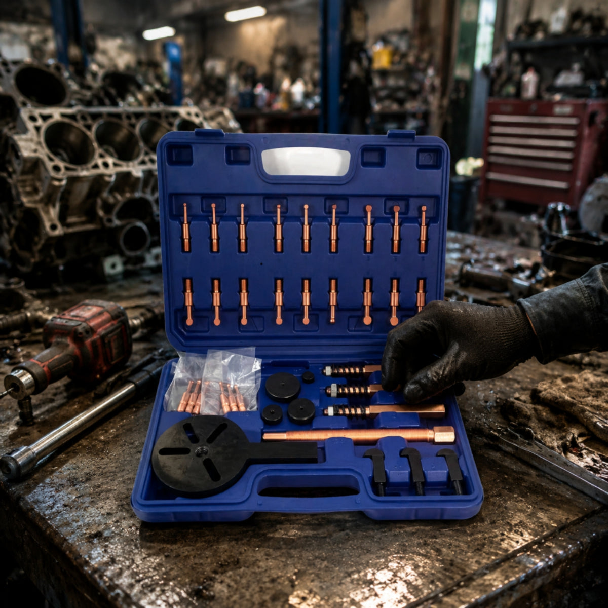 Bearing Puller Kit with Case Versatile Bearing Puller Set Complete Removal Tool Kit for Home Mechanics, Farm Machinery Service