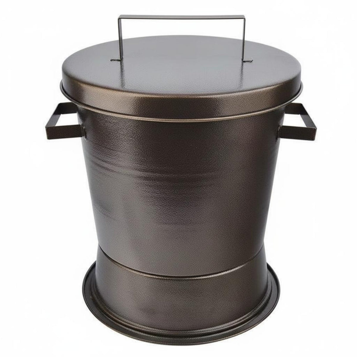 Briquettes Quencher Bucket Heat-Resistant Metal Briquettes Smothering Within spaceSaving Design Ash Seal Bucket for BBQ Shop Owners