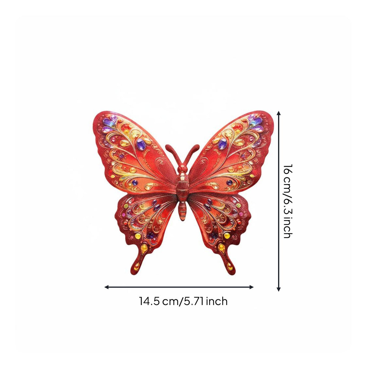 Lepidopteran Wall Decoration Painted Finish Metal Lepidopteran Wall Decor Easy